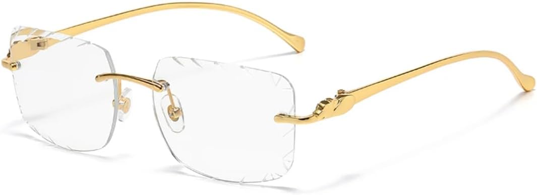 Солнцезащитные очки без оправы с хромированными линзами для мужчин и женщин, металлическая оправа с рисунком головы леопарда, ретро-стиль, защита от УФ-излучения UV400, для путешествий TVTBBVV, Transparent C7
Солнцезащитные очки без оправы с хромированными линзами для мужчин и женщин, металлическая оправа с рисунком головы леопарда, ретро-стиль, защита от УФ-излучения UV400, для путешествий TVTBBVV, Transparent C7