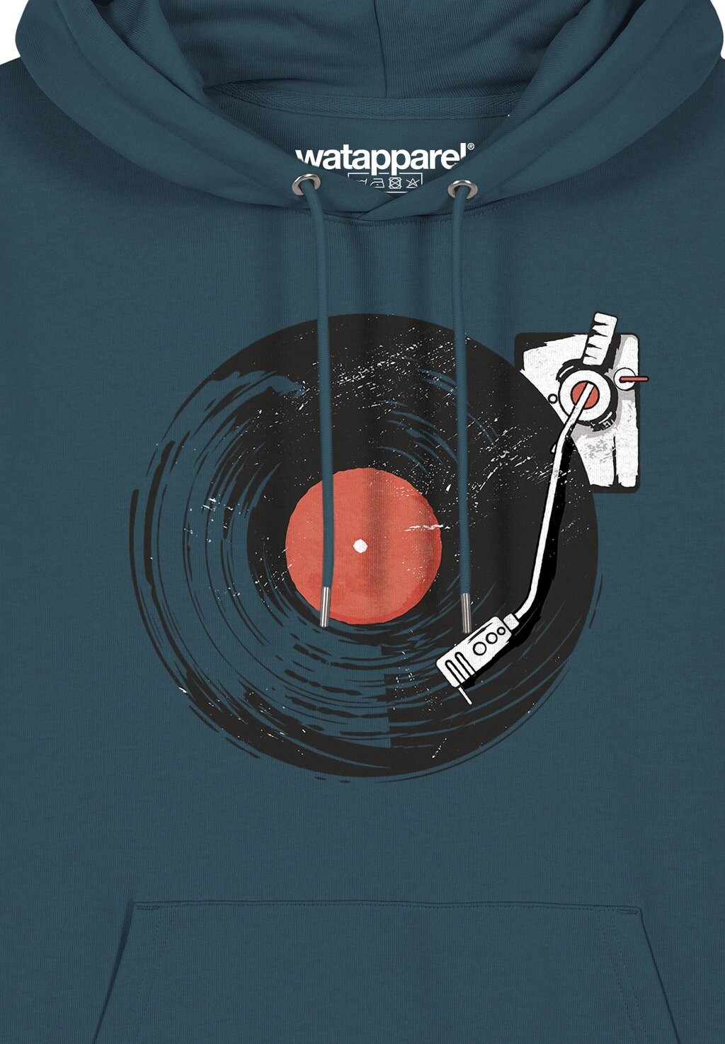 Толстовка с капюшоном SCHALLPLATTE watapparel, бирюзовый
Толстовка с капюшоном SCHALLPLATTE watapparel, бирюзовый