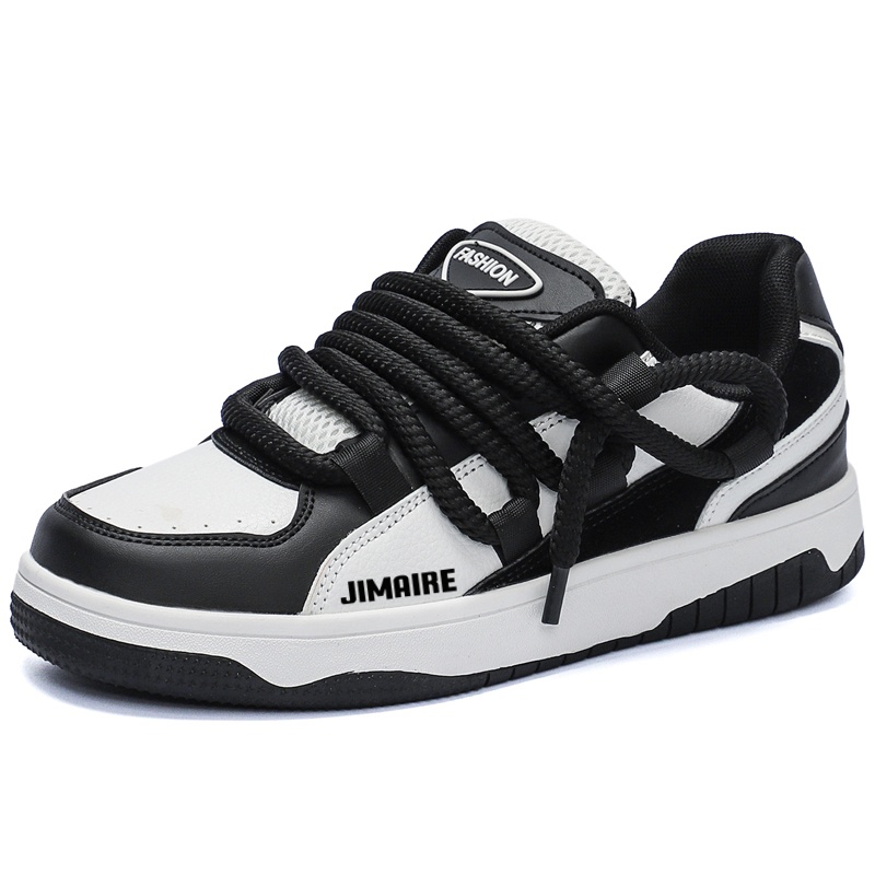 King Jinmai Мужские лоу-топ скейтборд кроссовки бело-черные, цвет White Black
King Jinmai Мужские лоу-топ скейтборд кроссовки бело-черные, цвет White Black