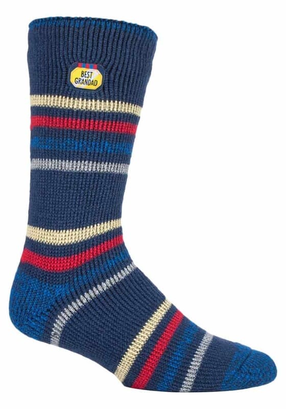 Очень теплые мужские зимние термоноски с держателем тепла для папы и дедушки Heat Holders, синий