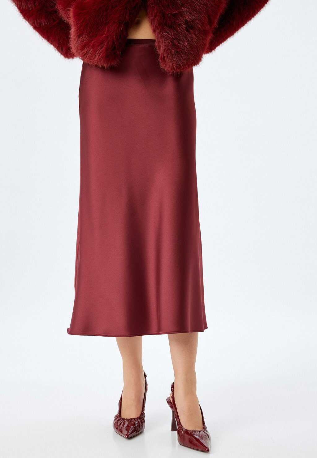 Юбка А-силуэта Koton, бордовый
Юбка А-силуэта Koton, бордовый