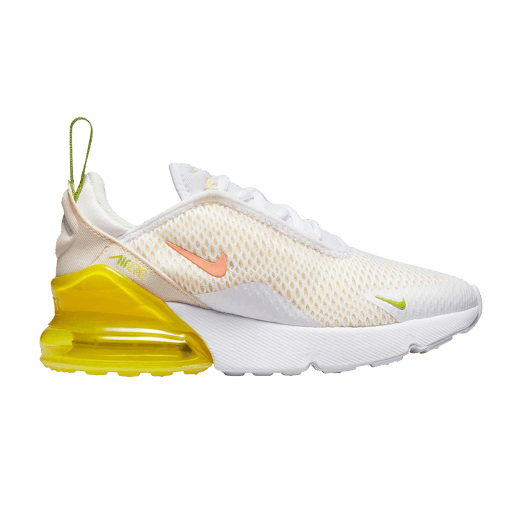 Кроссовки Nike Air Max 270 PS 'White Yellow Strike', белый
Кроссовки Nike Air Max 270 PS 'White Yellow Strike', белый