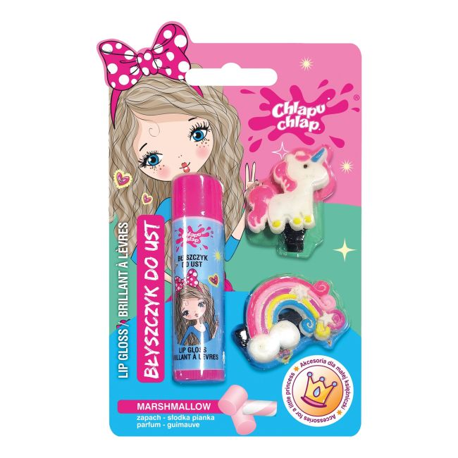 Блеск для губ Marshmallow + заколки для волос (4,2 г + 2 шт.) Chlapu Chlap
Блеск для губ Marshmallow + заколки для волос (4,2 г + 2 шт.) Chlapu Chlap