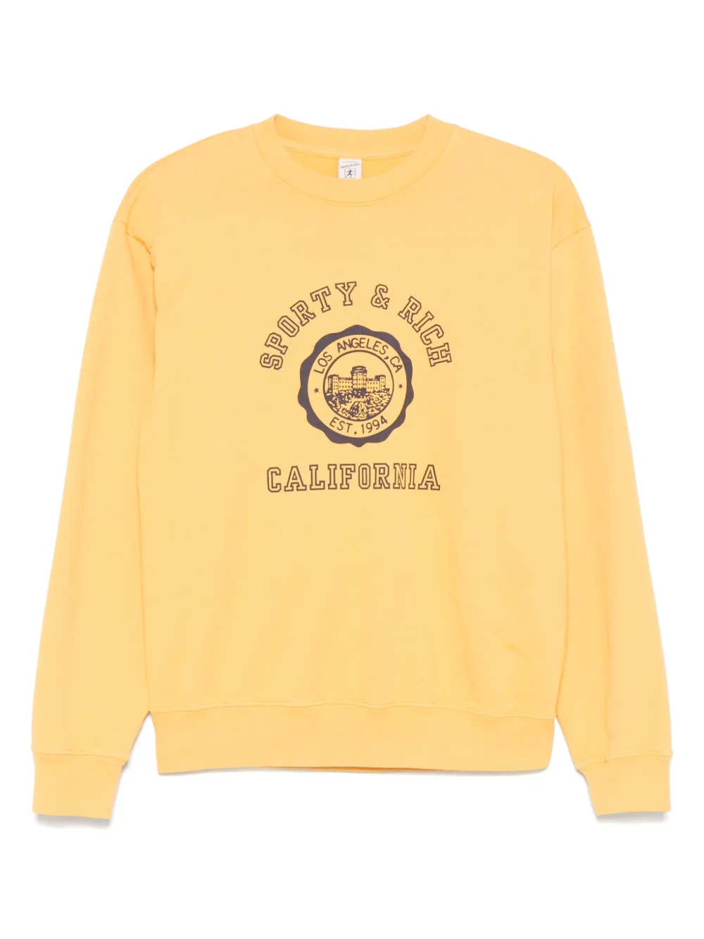 Хлопковая толстовка Sporty & Rich, желтый
Хлопковая толстовка Sporty & Rich, желтый