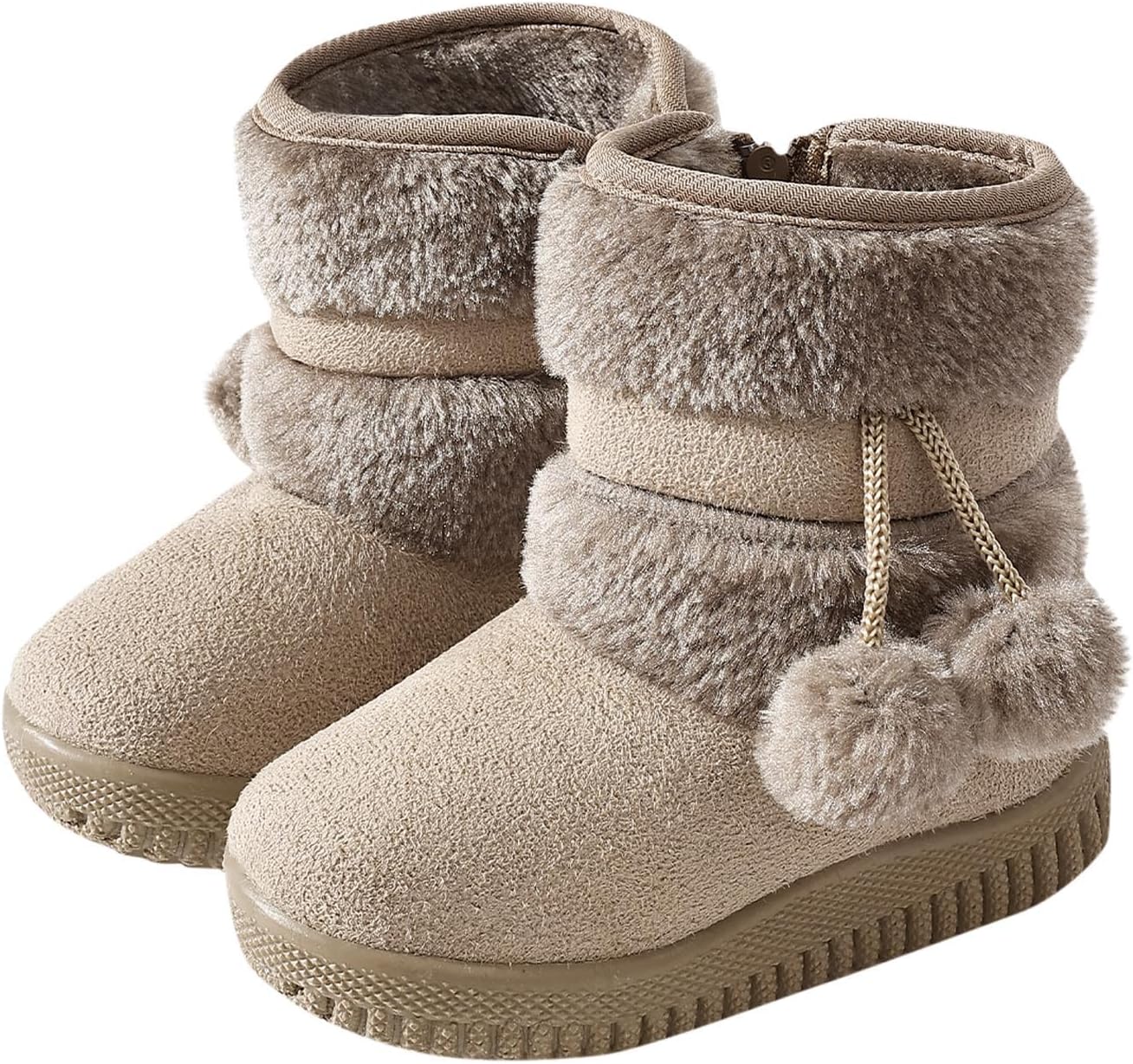Детские термо-сапожки для девочек с помпонами, милые ботинки с боковой молнией, на флисовой подкладке, теплые ботиночки Generic, Beige
Детские термо-сапожки для девочек с помпонами, милые ботинки с боковой молнией, на флисовой подкладке, теплые ботиночки Generic, Beige