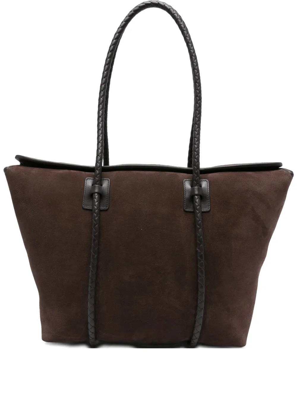 Плетеная замшевая сумка-тоут Forna Hereu, коричневый
Плетеная замшевая сумка-тоут Forna Hereu, коричневый