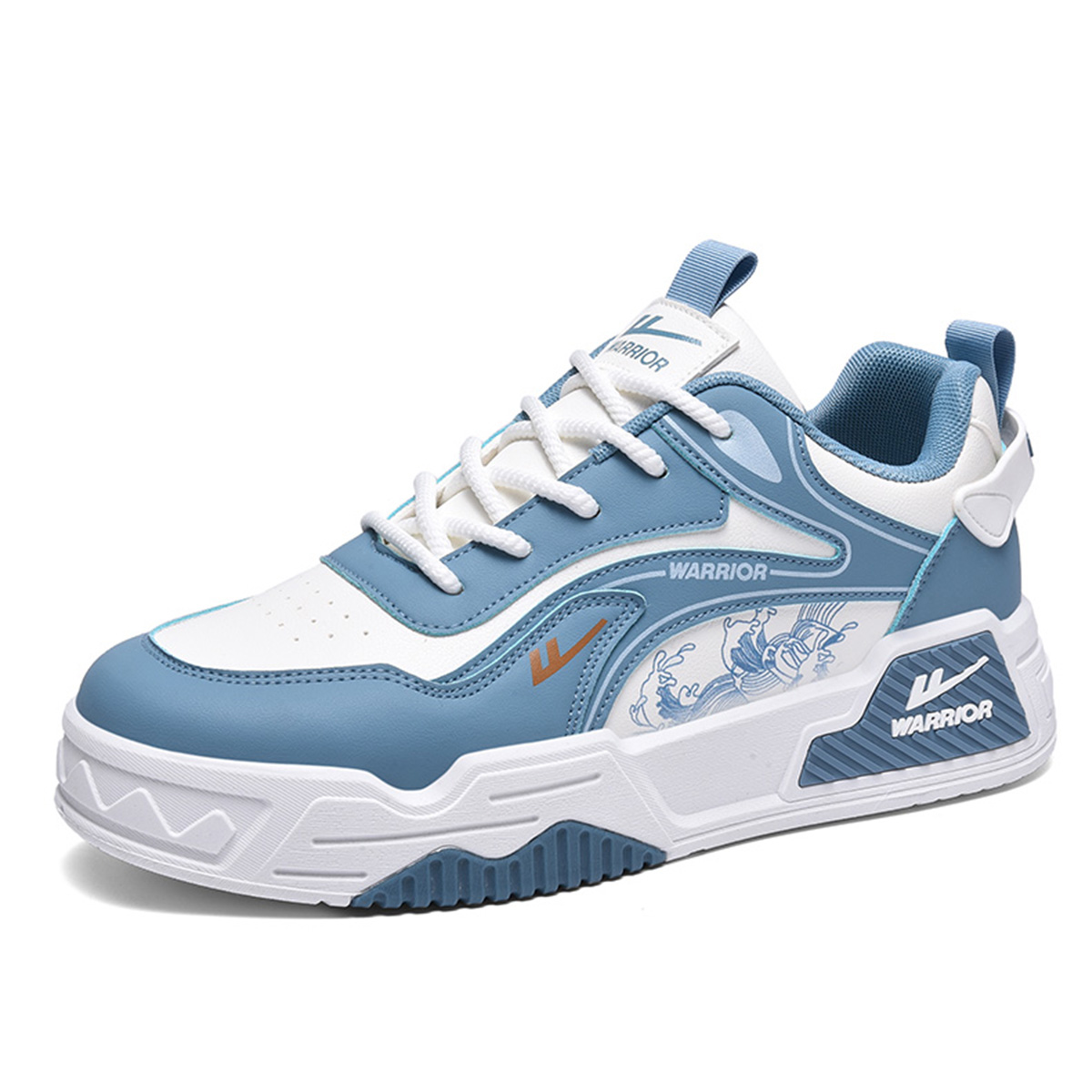 Низкие мужские кроссовки с противоскользящими амортизаторами и износостойкими свойствами WARRIOR, Blue Gray/White
Низкие мужские кроссовки с противоскользящими амортизаторами и износостойкими свойствами WARRIOR, Blue Gray/White