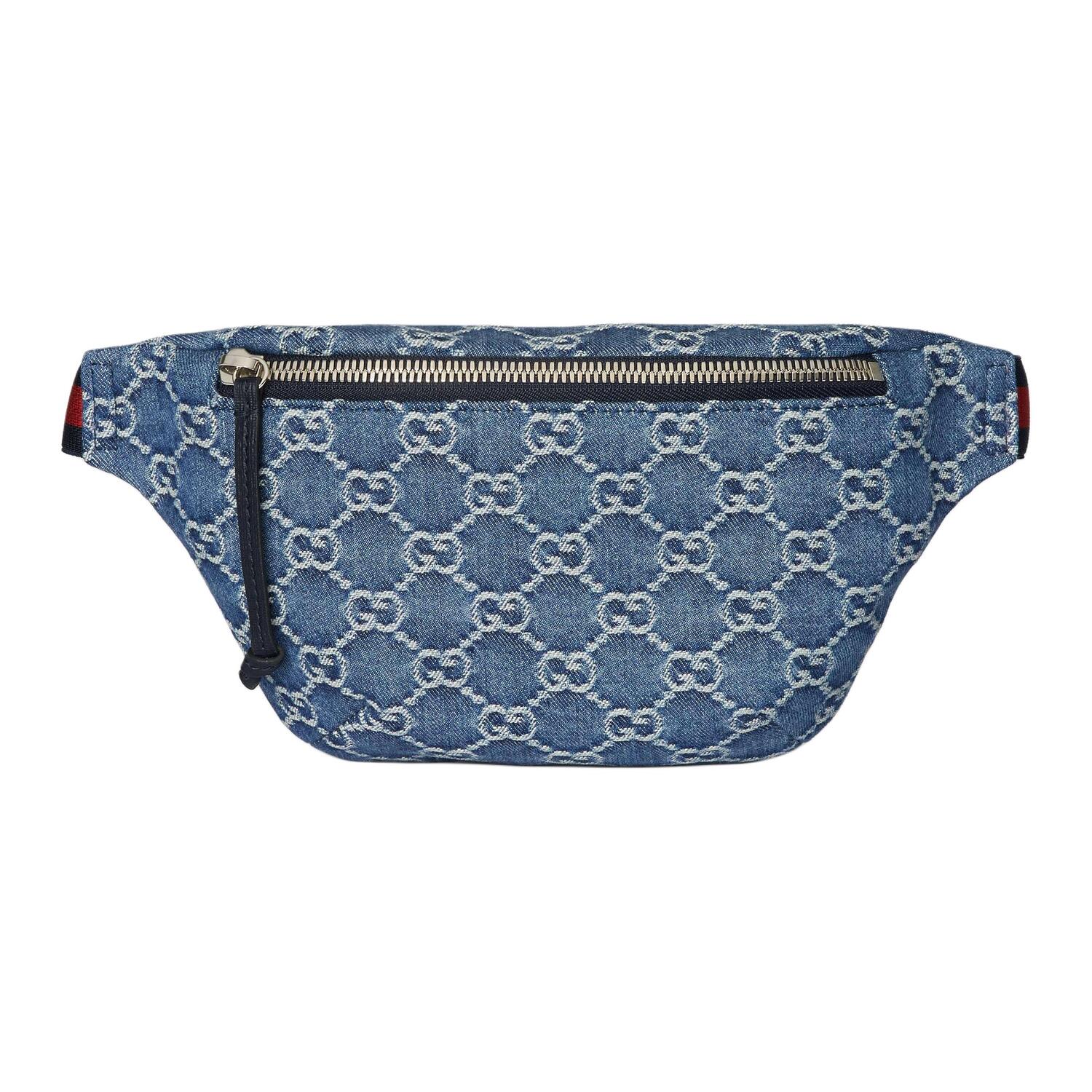 GUCCI Детский джинсовый поясной рюкзак синий и бежевый
GUCCI Детский джинсовый поясной рюкзак синий и бежевый
