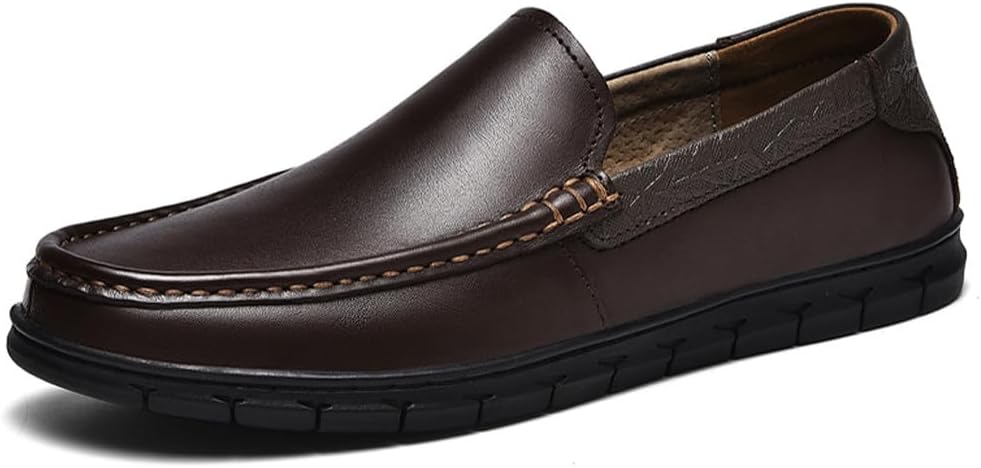 Мужские повседневные лоферы из натуральной кожи, мягкие туфли на плоской подошве для прогулок и вождения Welrung, темно-коричневый
Мужские повседневные лоферы из натуральной кожи, мягкие туфли на плоской подошве для прогулок и вождения Welrung, темно-коричневый