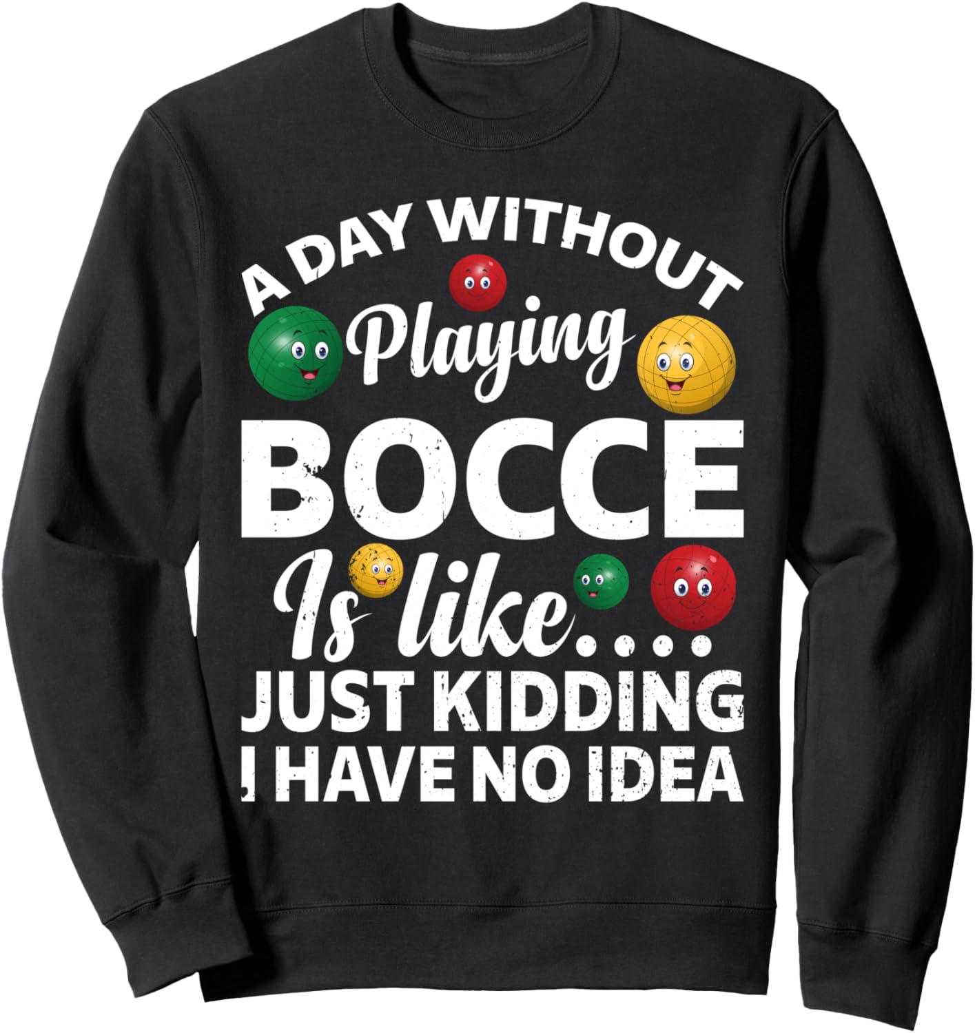 День без игры в бочче - это как... - Забавная толстовка с цитатой о бочче Funny Bocce Ball Player Boccia Quotes, черный
День без игры в бочче - это как... - Забавная толстовка с цитатой о бочче Funny Bocce Ball Player Boccia Quotes, черный