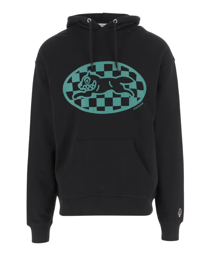 Хлопковая толстовка с логотипом, черная и зеленая Icecream, черный
Хлопковая толстовка с логотипом, черная и зеленая Icecream, черный