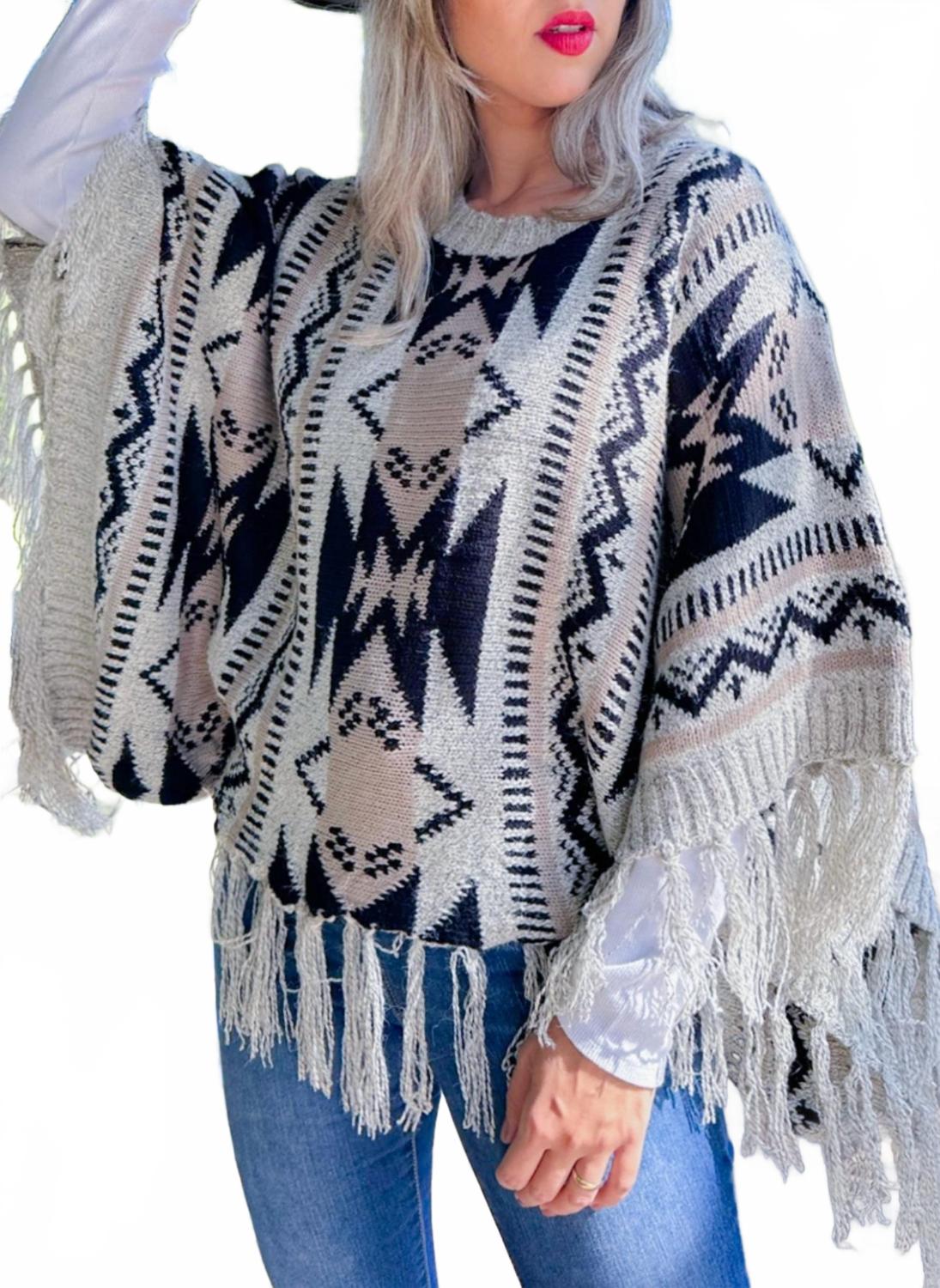 Amoli Вязаный топ Prairie Moon с кисточками, бежевый/черный/слоновая кость
Amoli Вязаный топ Prairie Moon с кисточками, бежевый/черный/слоновая кость