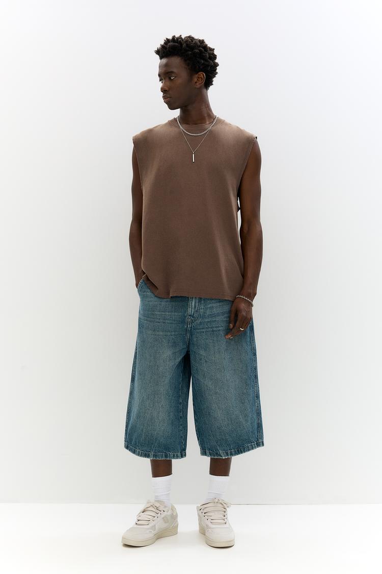 Супер мешковатые штаны Pull And Bear, синий
Супер мешковатые штаны Pull And Bear, синий