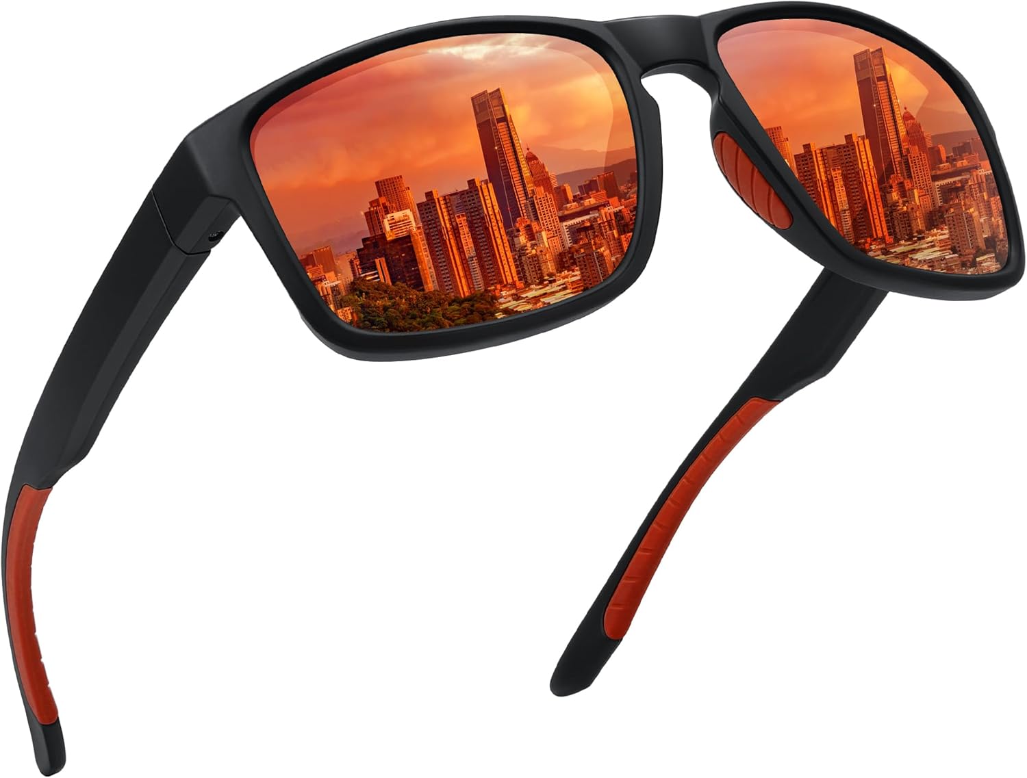 Спортивные поляризованные солнцезащитные очки для мужчин и женщин с защитой от УФ-излучения, небьющиеся, для вождения, бега, рыбалки, походов Ofwin, Matte Black Frame/Red Mirror Lens
Спортивные поляризованные солнцезащитные очки для мужчин и женщин с защитой от УФ-излучения, небьющиеся, для вождения, бега, рыбалки, походов Ofwin, Matte Black Frame/Red Mirror Lens