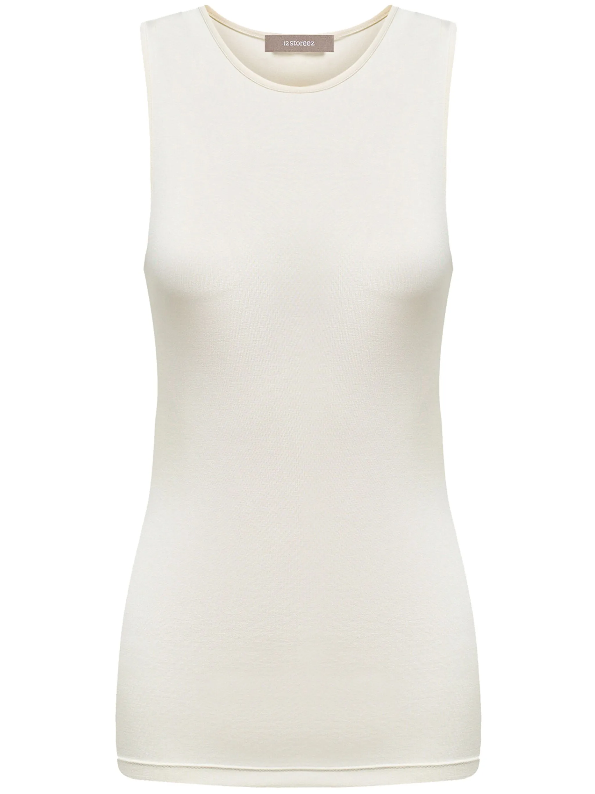 Топ с круглым вырезом 12 Storeez, нейтральный
Топ с круглым вырезом 12 Storeez, нейтральный