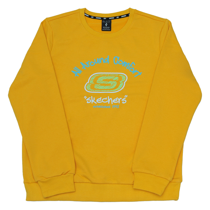 Skechers Толстовка унисекс золотисто-желтого цвета с круглым вырезом, средней толщины
Skechers Толстовка унисекс золотисто-желтого цвета с круглым вырезом, средней толщины