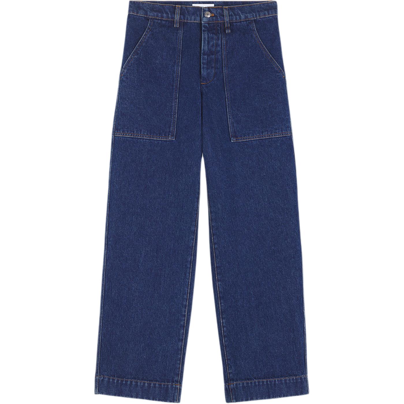 Джинсы Workwear с вышивкой Profile Fox Maison Kitsune, индиго
Джинсы Workwear с вышивкой Profile Fox Maison Kitsune, индиго