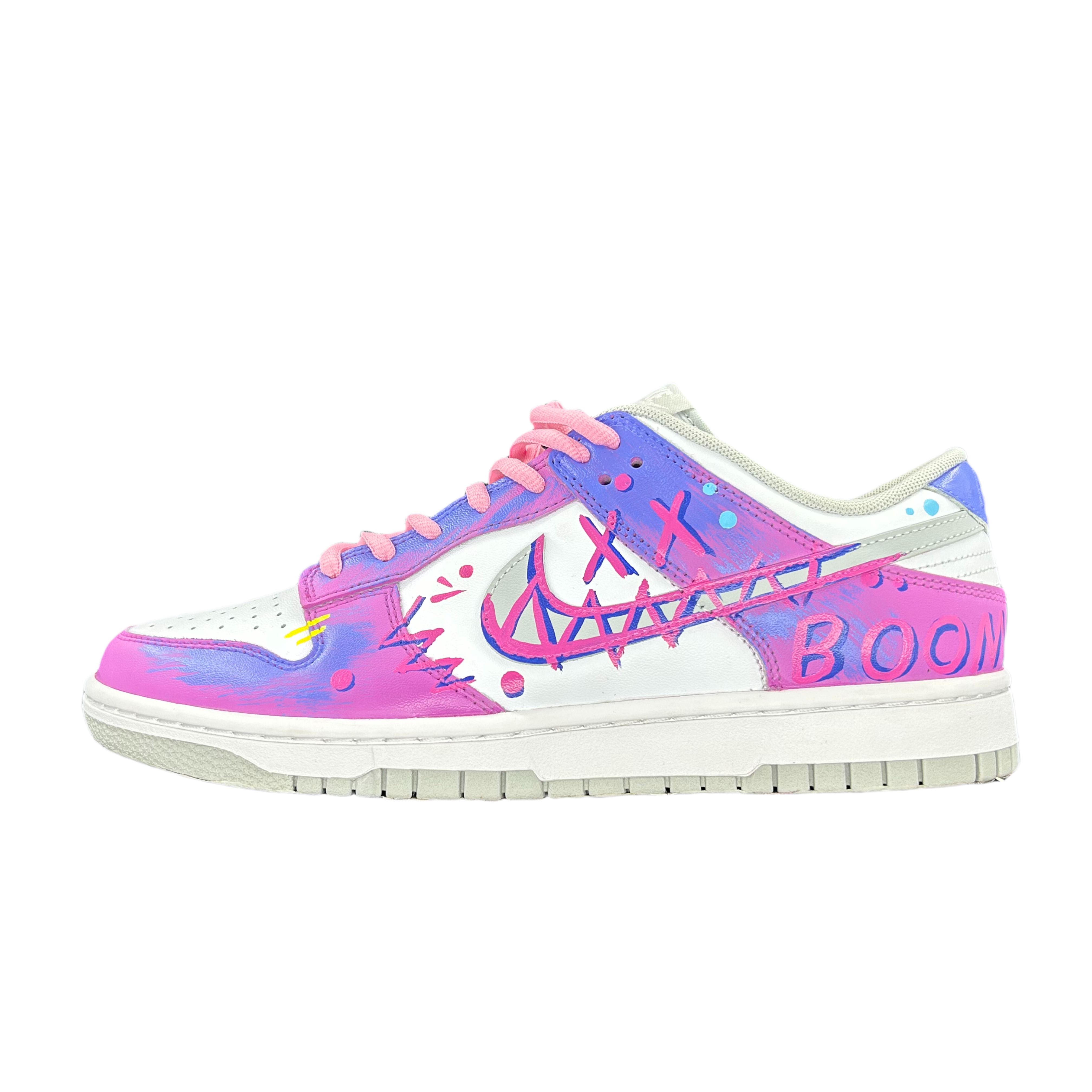 Nike Кроссовки для скейтбординга Dunk HEN-Ji с противоскользящим износостойким верхом, мужские, белые, фиолетовые
Nike Кроссовки для скейтбординга Dunk HEN-Ji с противоскользящим износостойким верхом, мужские, белые, фиолетовые