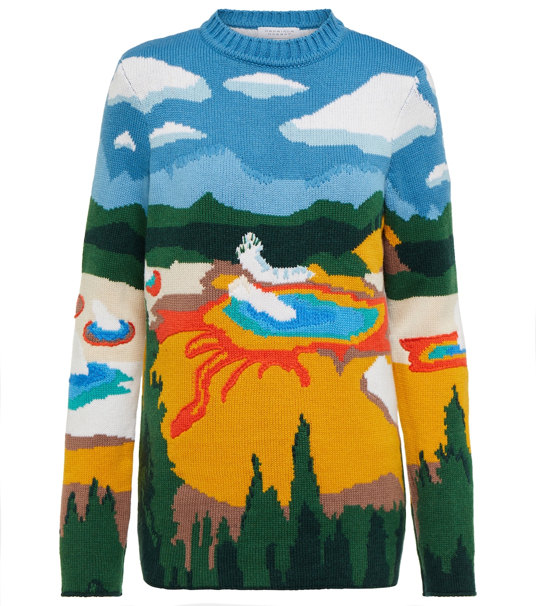 Кашемировый свитер Ines интарсии Gabriela Hearst, Yellow Stone
Кашемировый свитер Ines интарсии Gabriela Hearst, Yellow Stone