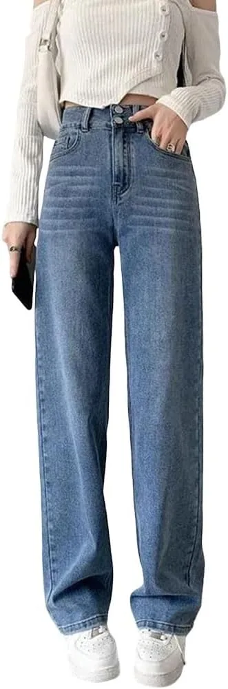 Женские джинсы прямого кроя с высокой посадкой
Женские джинсы прямого кроя с высокой посадкой