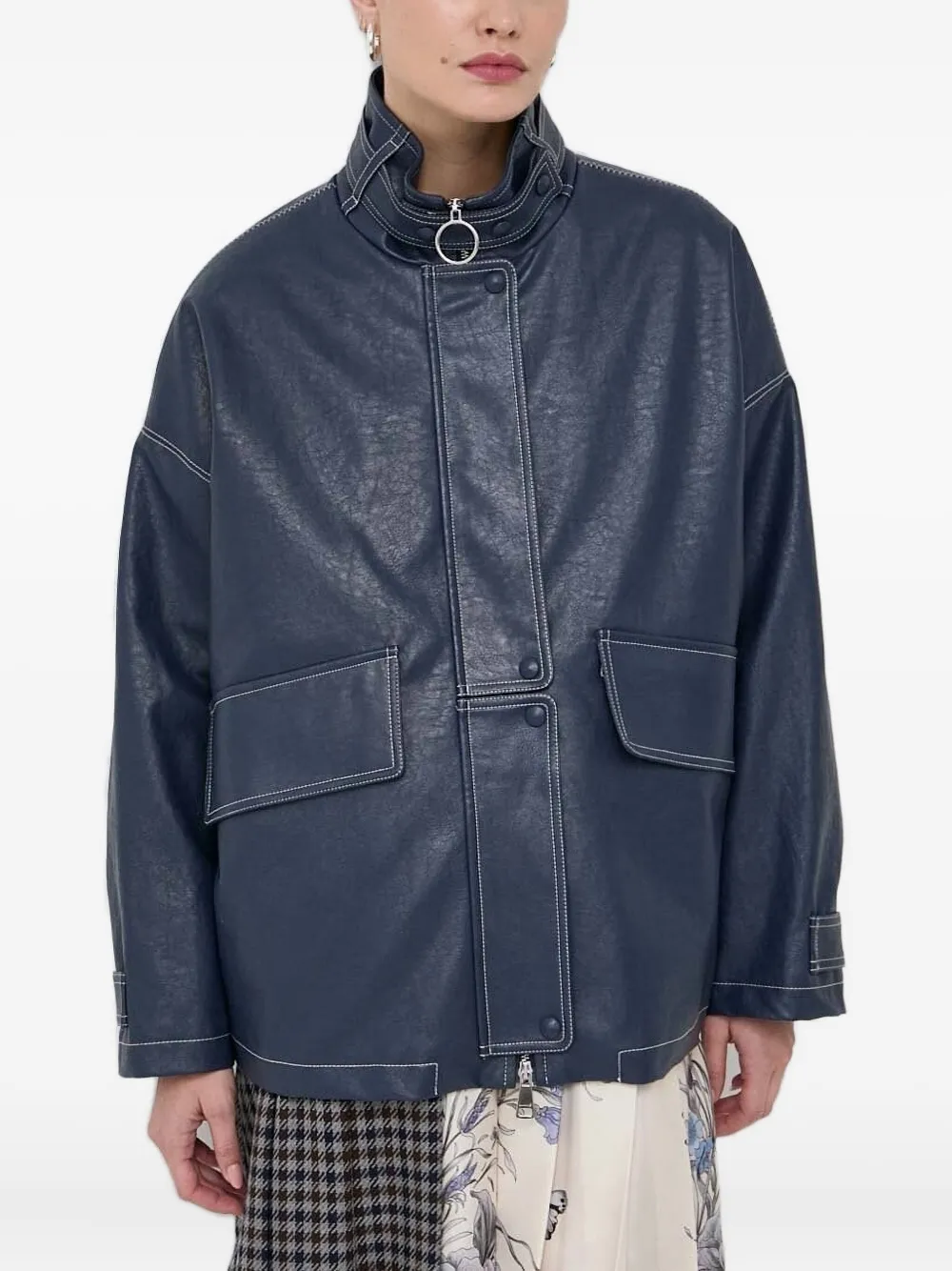 Куртка на кнопках с высоким воротником Beatrice B, синий
Куртка на кнопках с высоким воротником Beatrice B, синий