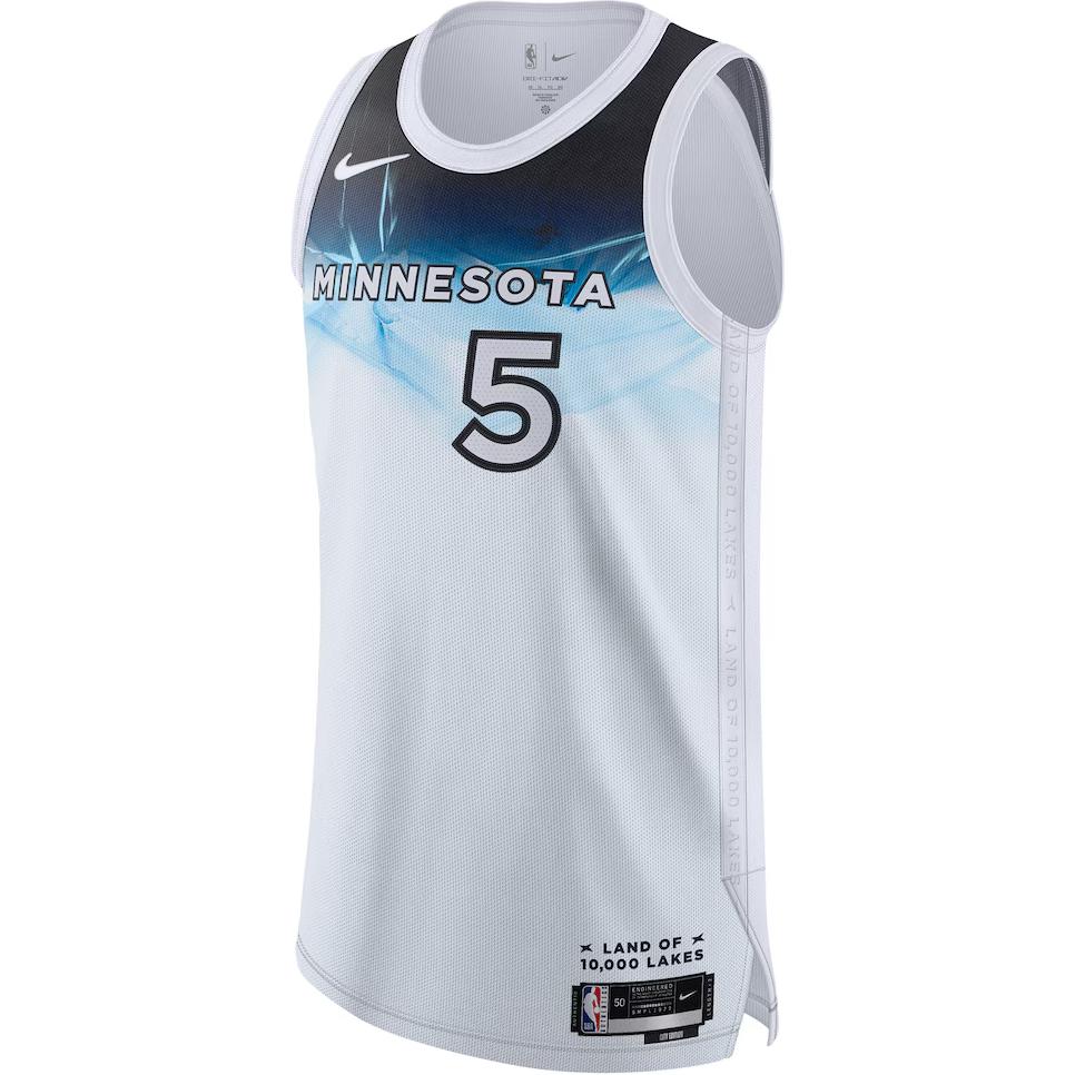 Мужская баскетбольная майка Anthony Edwards Minnesota Timberwolves 2024/25 City Edition Dri FIT Adv NBA Authentic Nike, белый
Мужская баскетбольная майка Anthony Edwards Minnesota Timberwolves 2024/25 City Edition Dri FIT Adv NBA Authentic Nike, белый