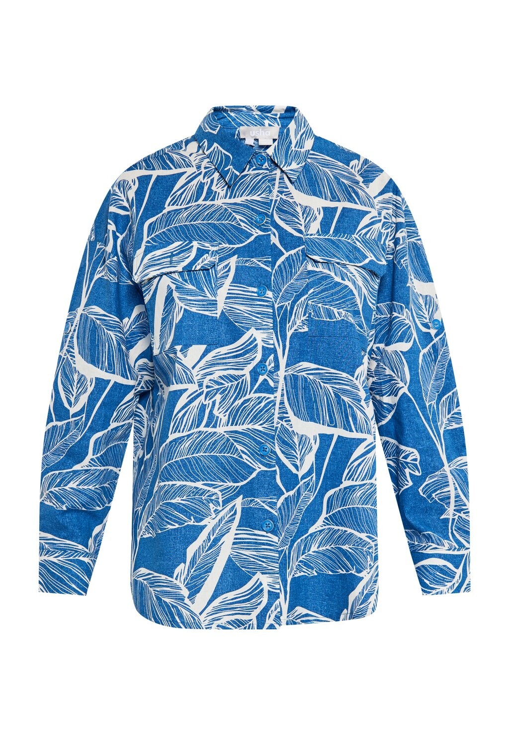 Блузка на пуговицах usha, синий
Блузка на пуговицах usha, синий