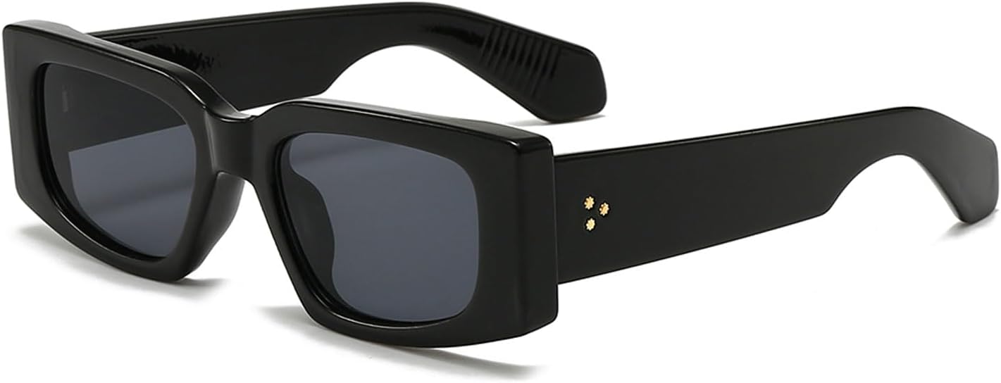 Солнцезащитные очки YAMEIZE в стиле ретро 90-х, прямоугольной формы - классические квадратные солнцезащитные очки с защитой UV400 для вождения и активного отдыха, подходят для женщин и мужчин, Black Grey
Солнцезащитные очки YAMEIZE в стиле ретро 90-х, прямоугольной формы - классические квадратные солнцезащитные очки с защитой UV400 для вождения и активного отдыха, подходят для женщин и мужчин, Black Grey