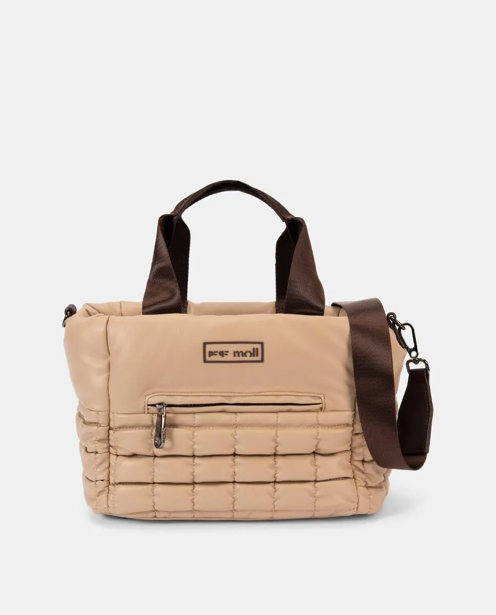 Стеганая сумка со сборками и двумя ручками Pepe Moll, кремовый
Стеганая сумка со сборками и двумя ручками Pepe Moll, кремовый