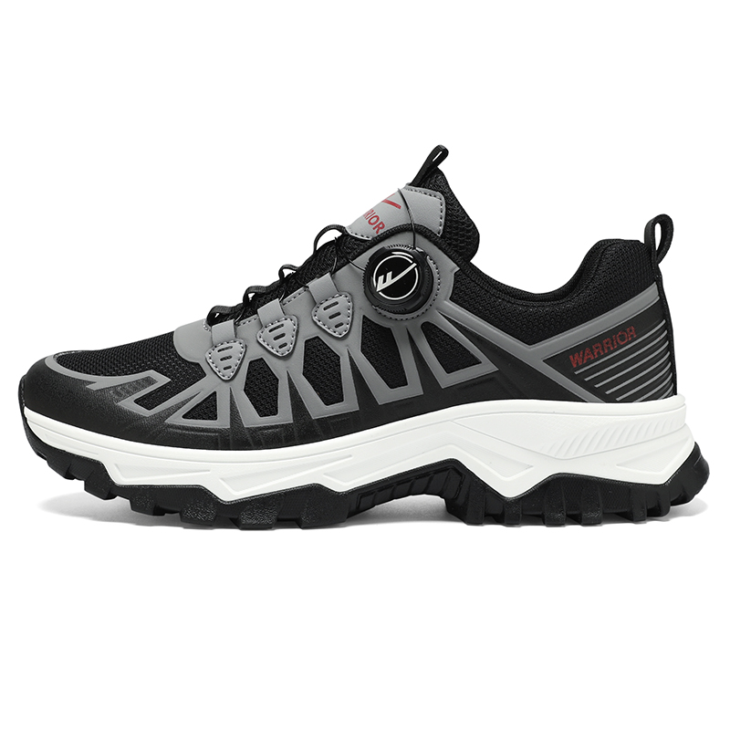 WARRIOR Высокие устойчивые к истиранию дышащие низкие треккинговые туфли для мужчин серые, цвет Gray 
WARRIOR Высокие устойчивые к истиранию дышащие низкие треккинговые туфли для мужчин серые, цвет Gray