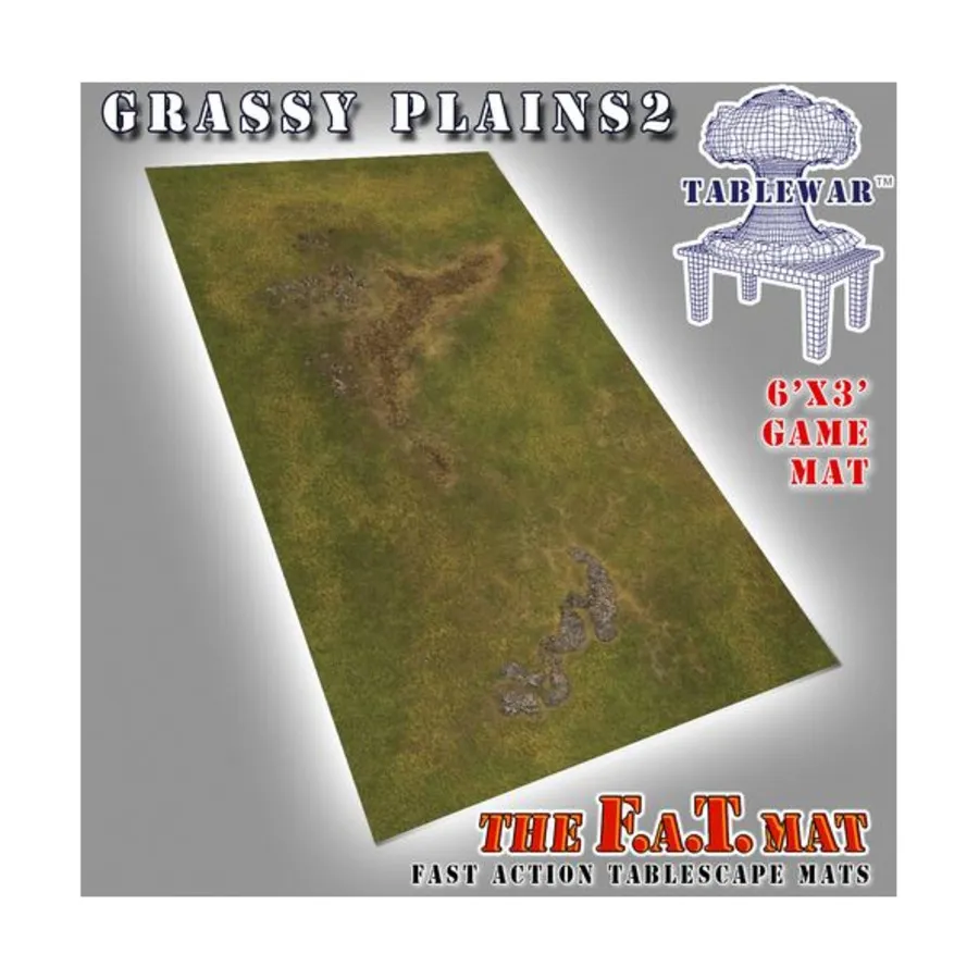 6 футов x 3 дюйма — Травянистые равнины № 2, F.A.T. Mats - 6' x 3' (Tablewar)
6 футов x 3 дюйма — Травянистые равнины № 2, F.A.T. Mats - 6' x 3' (Tablewar)