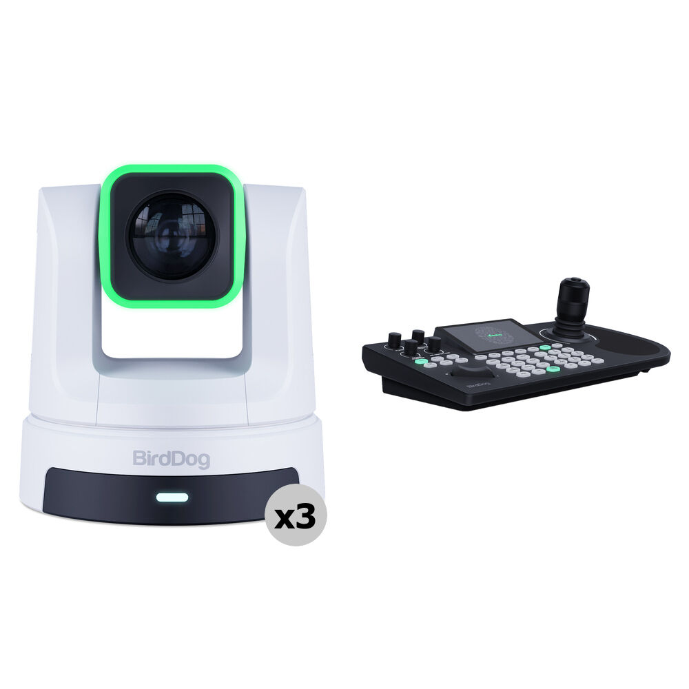 Комплект из 3 камер BirdDog X5 Ultra PTZ и контроллера KBD PTZ (белый)
Комплект из 3 камер BirdDog X5 Ultra PTZ и контроллера KBD PTZ (белый)