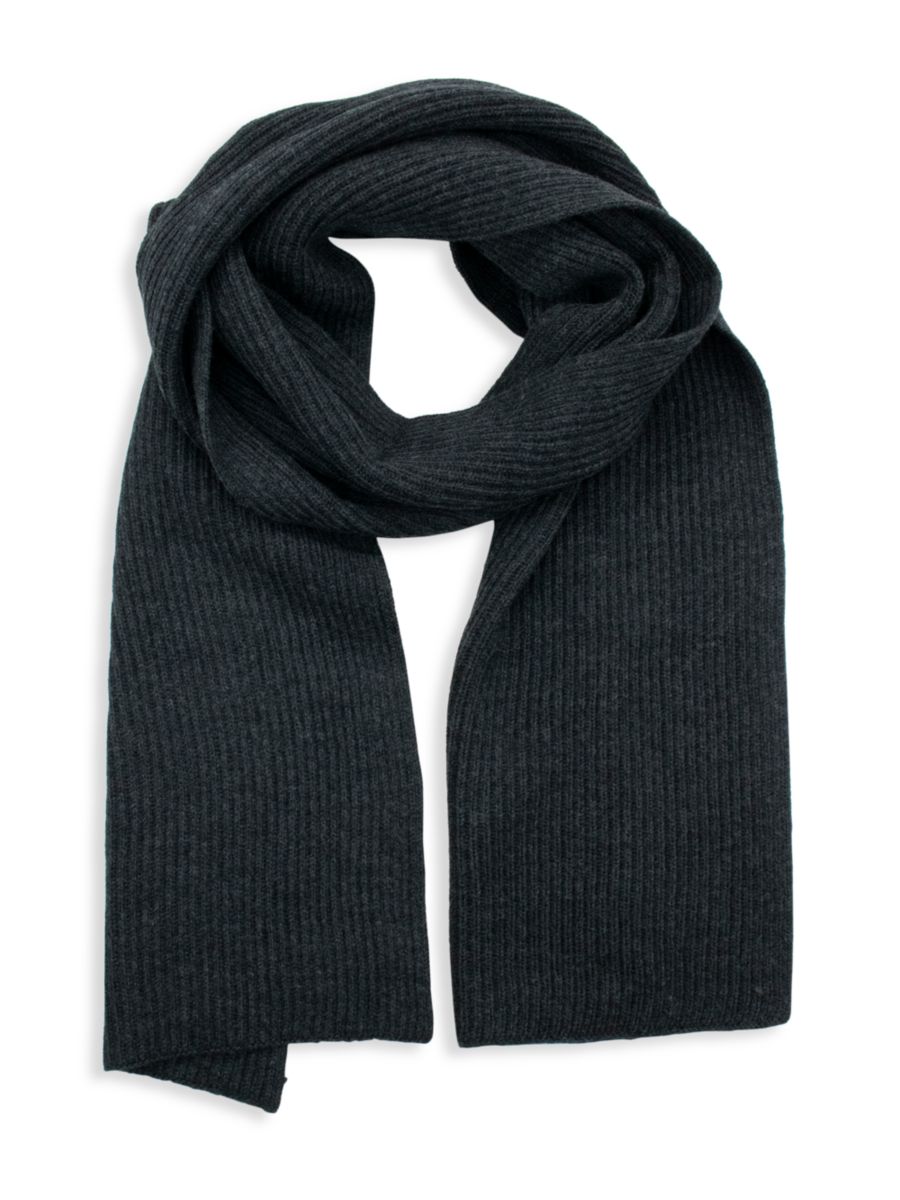 Шарф из мериносовой шерсти в рубчик Portolano, черный
Шарф из мериносовой шерсти в рубчик Portolano, черный