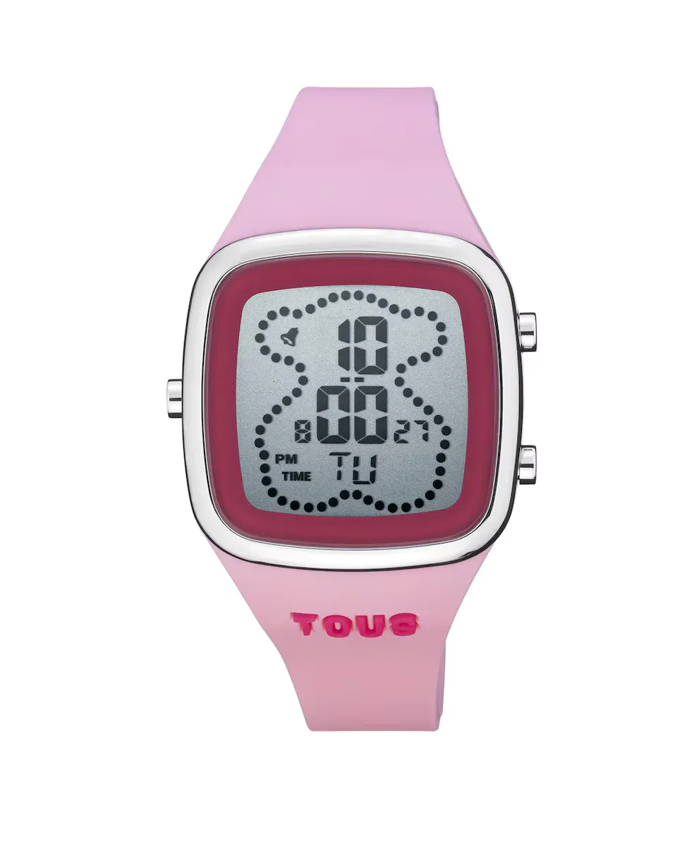 Розовые цифровые женские часы B-Time на силиконовом ремешке Tous, розовый
Розовые цифровые женские часы B-Time на силиконовом ремешке Tous, розовый