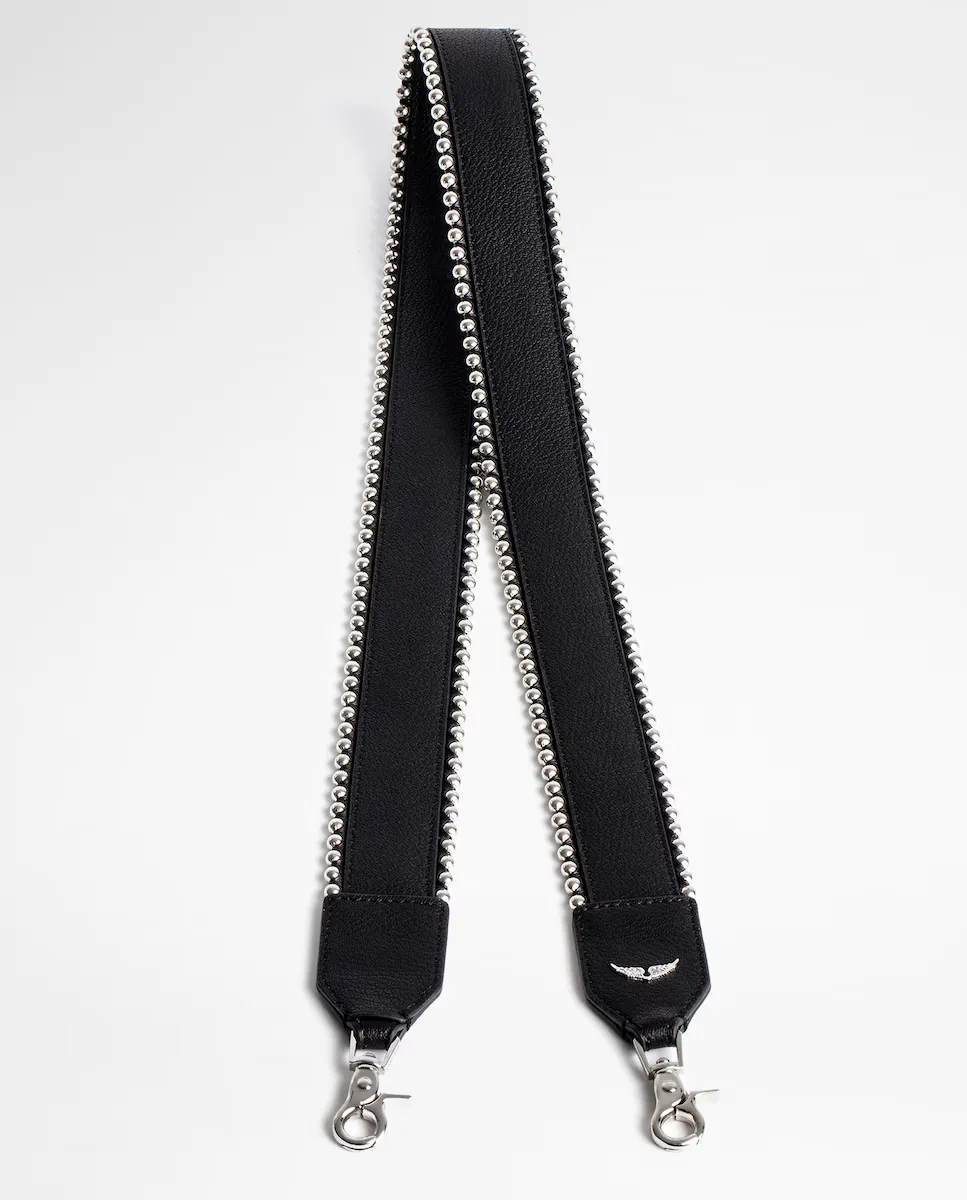 Аксессуар для сумки через плечо с кожаной окантовкой и заклепками Zadig & Voltaire, черный
Аксессуар для сумки через плечо с кожаной окантовкой и заклепками Zadig & Voltaire, черный