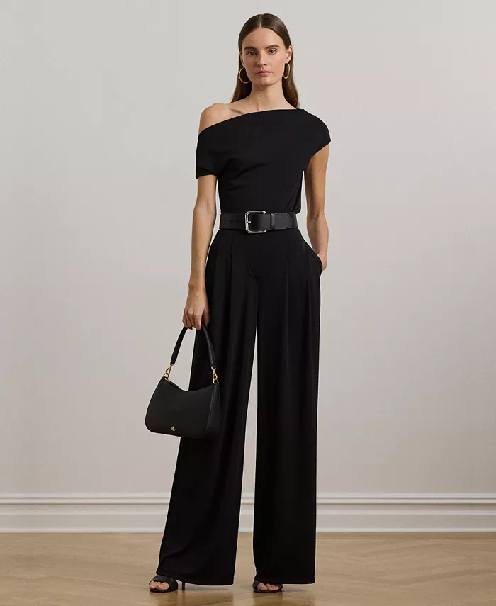Женские плиссированные брюки свободного кроя из стрейч-джерси, Regular & Petite Lauren Ralph Lauren, черный
Женские плиссированные брюки свободного кроя из стрейч-джерси, Regular & Petite Lauren Ralph Lauren, черный