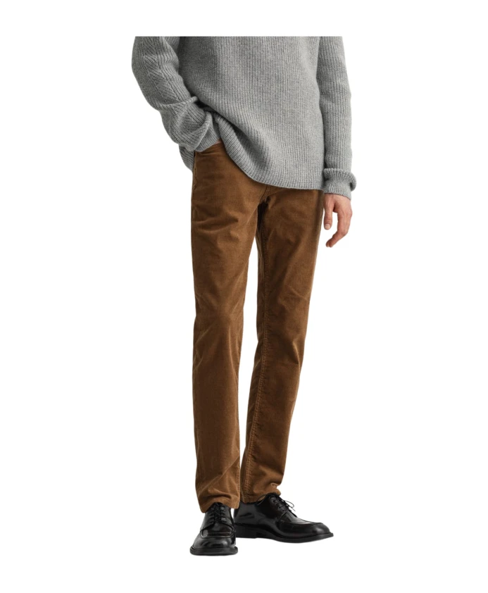 Вельветовые джинсы узкого кроя Gant, коричневый
Вельветовые джинсы узкого кроя Gant, коричневый