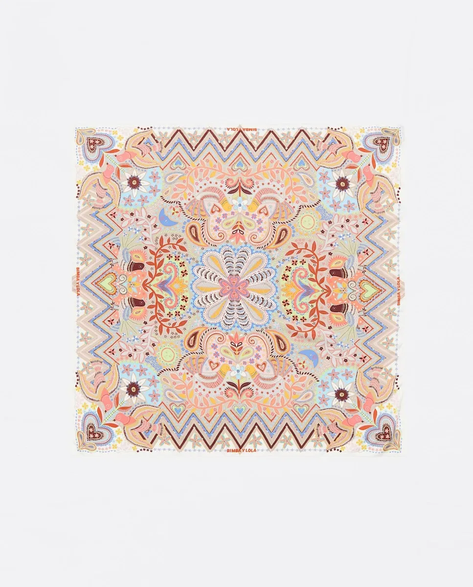 Квадратная женская шаль с принтом Bimba y Lola, бежевый
Квадратная женская шаль с принтом Bimba y Lola, бежевый
