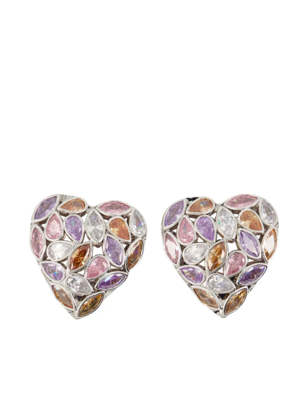 Серьги в форме сердца Self-Portrait, серебристый
Серьги в форме сердца Self-Portrait, серебристый