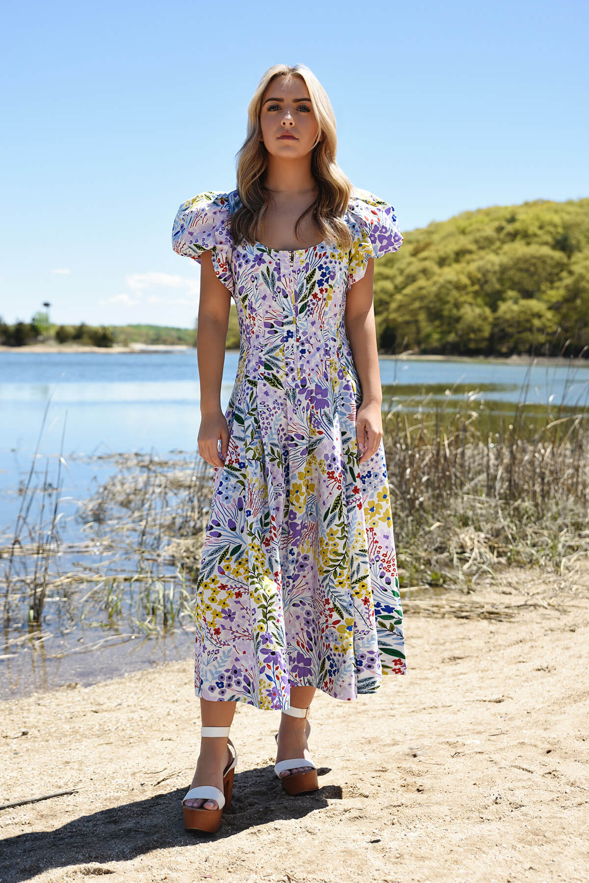 Платье миди из хлопка Purple Garden с круглым вырезом Jessie Zhao
Платье миди из хлопка Purple Garden с круглым вырезом Jessie Zhao