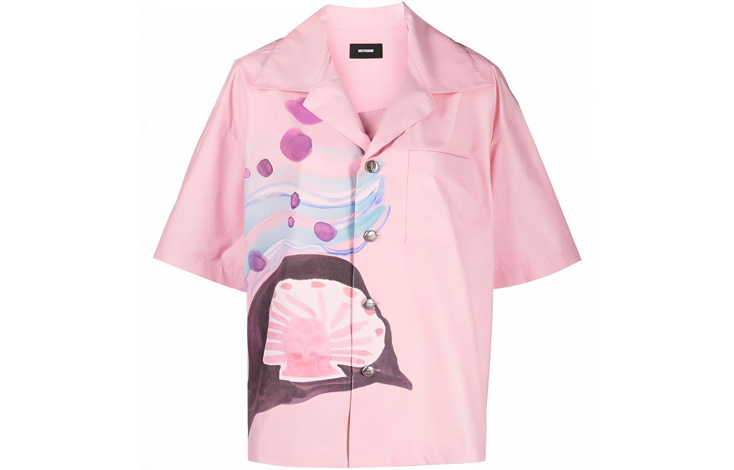 WE11DONE Рубашка унисекс розовая
WE11DONE Рубашка унисекс розовая