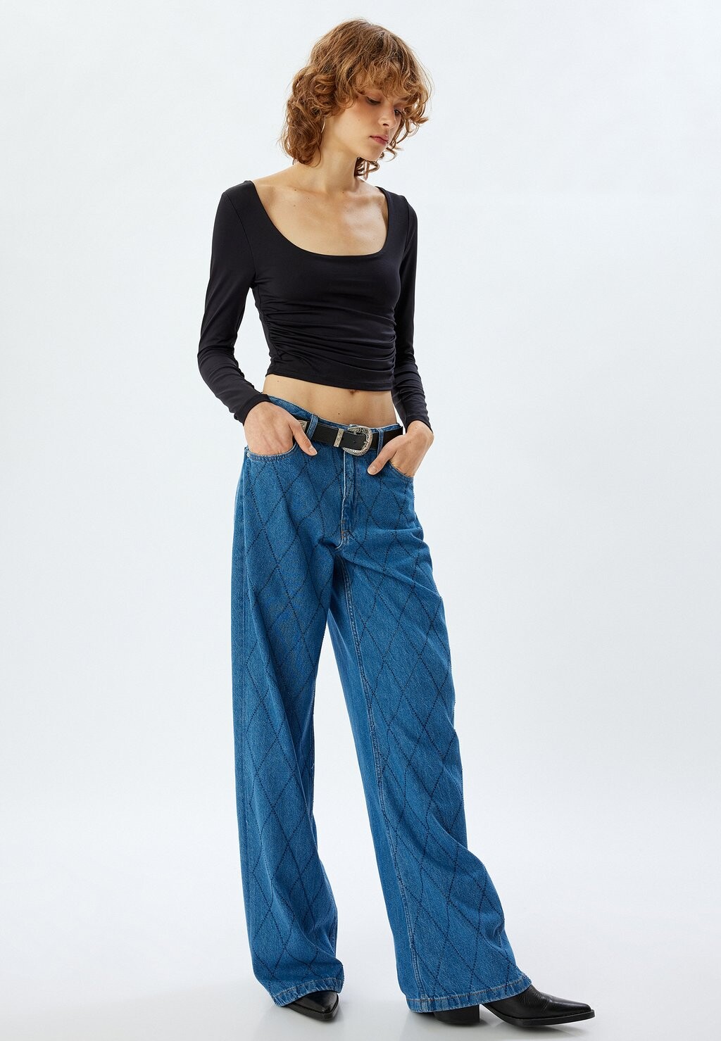 Расклешенные джинсы WIDE Koton, синий деним
Расклешенные джинсы WIDE Koton, синий деним