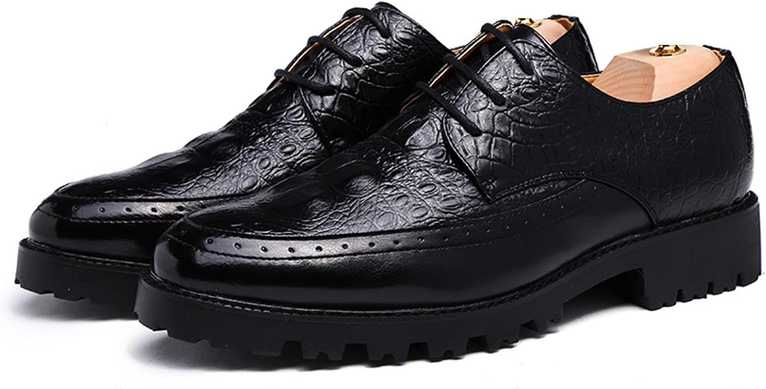 Мужские кожаные оксфорды с шнуровкой на платформе, повседневные и нарядные, модные броги с округлым носком, деловая формальная обувь для вечеринок, свадеб, вождения и прогулок Kctrfsj, черный
Мужские кожаные оксфорды с шнуровкой на платформе, повседневные и нарядные, модные броги с округлым носком, деловая формальная обувь для вечеринок, свадеб, вождения и прогулок Kctrfsj, черный
