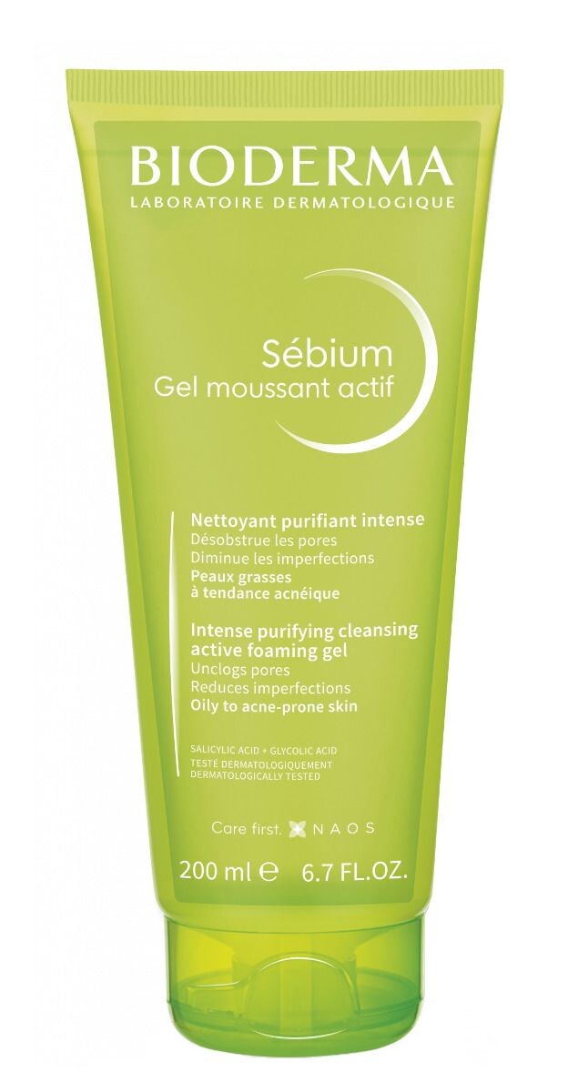 Bioderma Sebium Gel Moussant Actif гель для умывания лица, 200 ml
Bioderma Sebium Gel Moussant Actif гель для умывания лица, 200 ml