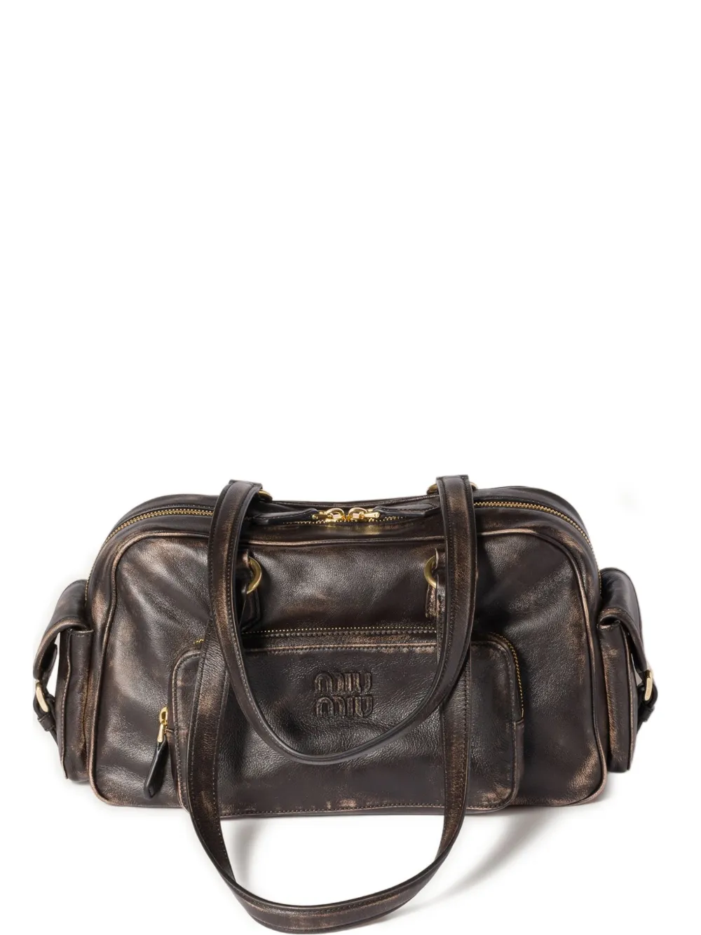 Сумка-тоут Pocket с логотипом MIU MIU, коричневый
Сумка-тоут Pocket с логотипом MIU MIU, коричневый