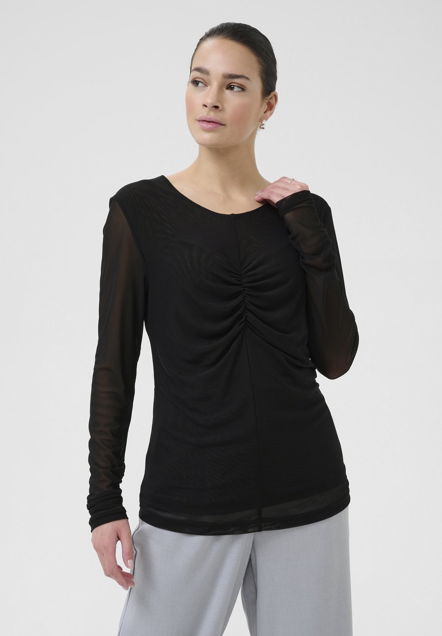 Топ Kaffe Long sleeved top, Black Deep/Black
Топ Kaffe Long sleeved top, Black Deep/Black