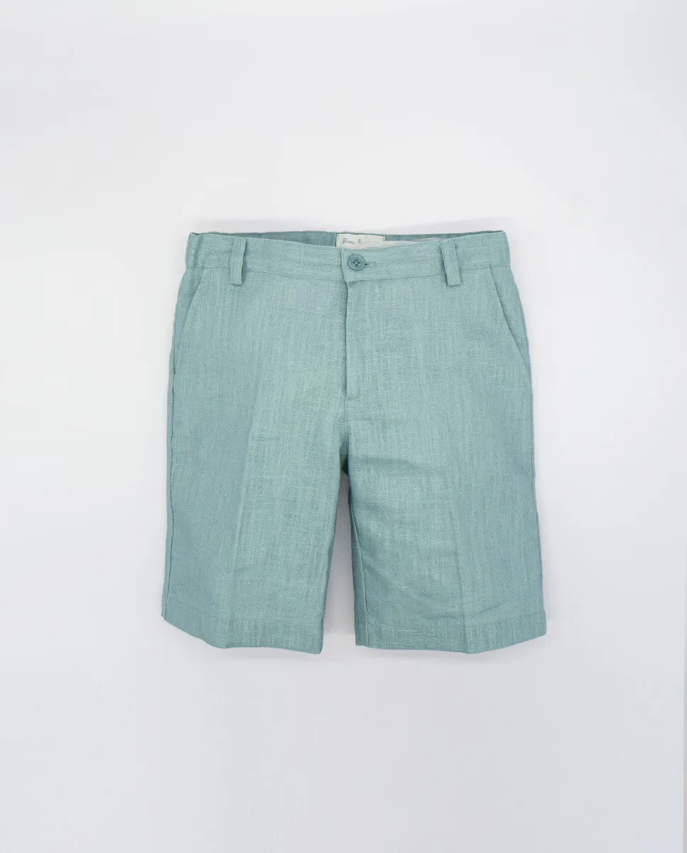 Однотонные шорты-бермуды для мальчиков на молнии и пуговицах Fina Ejerique, цвет Verde Agua
Однотонные шорты-бермуды для мальчиков на молнии и пуговицах Fina Ejerique, цвет Verde Agua