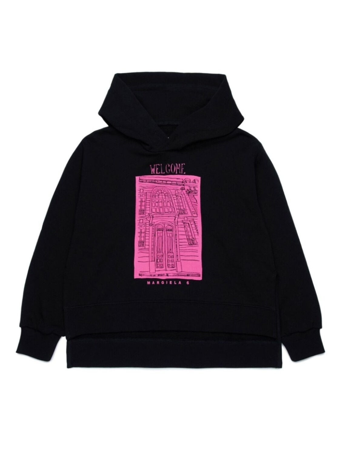 MM6 Maison Margiela Kids толстовка с капюшоном из хлопка с графическим принтом, черный
MM6 Maison Margiela Kids толстовка с капюшоном из хлопка с графическим принтом, черный