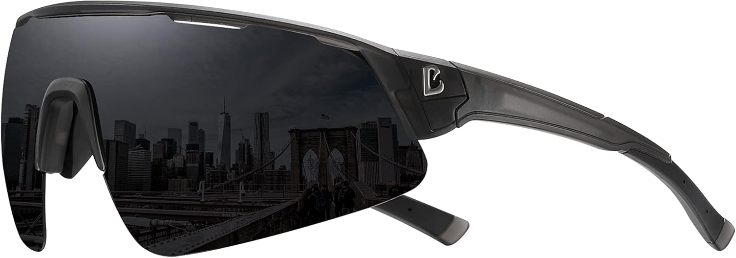 100 CLASSIC Поляризованные спортивные солнцезащитные очки с обтекаемой оправой из материала TR90, легкая оправа, защита от УФ-излучения UV 400, для женщин и мужчин, Grey
100 CLASSIC Поляризованные спортивные солнцезащитные очки с обтекаемой оправой из материала TR90, легкая оправа, защита от УФ-излучения UV 400, для женщин и мужчин, Grey