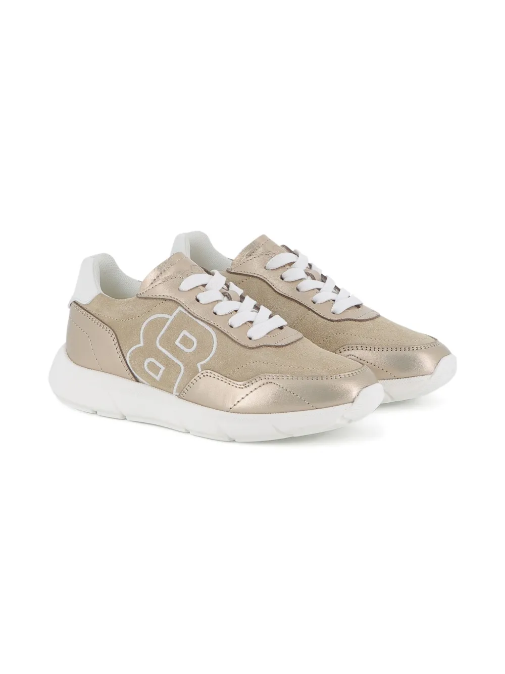 Кроссовки с эффектом металлик BOSS Kidswear, золотой
Кроссовки с эффектом металлик BOSS Kidswear, золотой